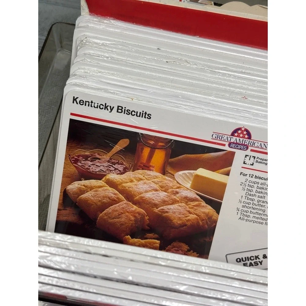 Vintage Great‎ American Recipes Card Collection Box Set 1988 Microwave Cooking